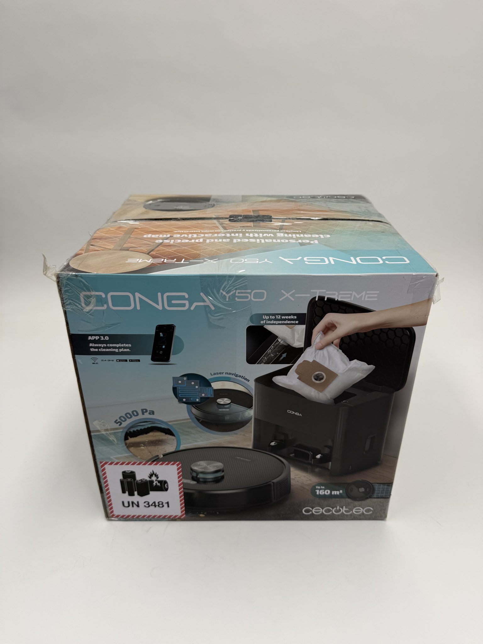 Cecotec Conga Y50 X-Treme plaunantis dulkių siurblys robotas