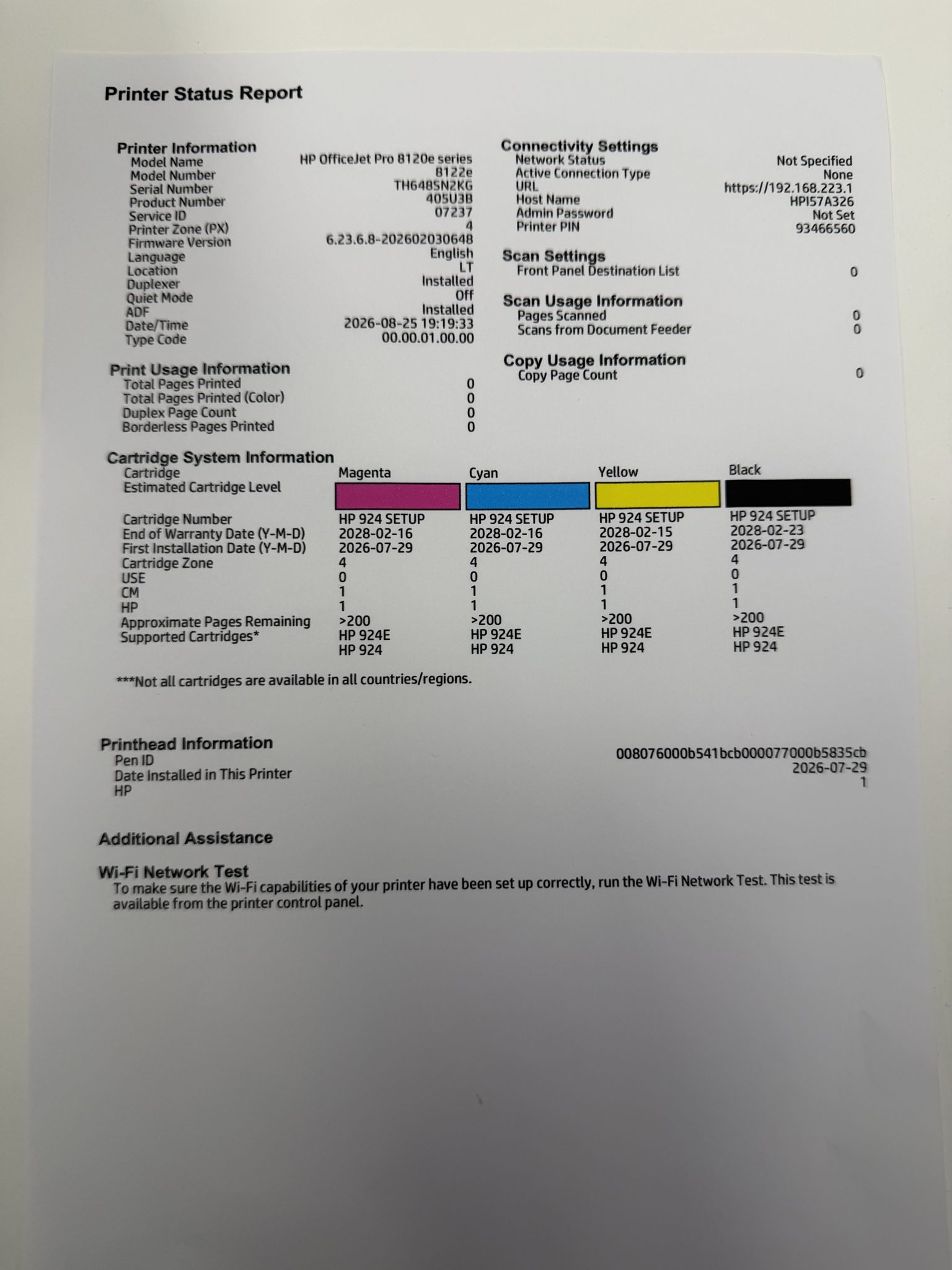 HP OfficeJet Pro daugiafunkcis spausdintuvas